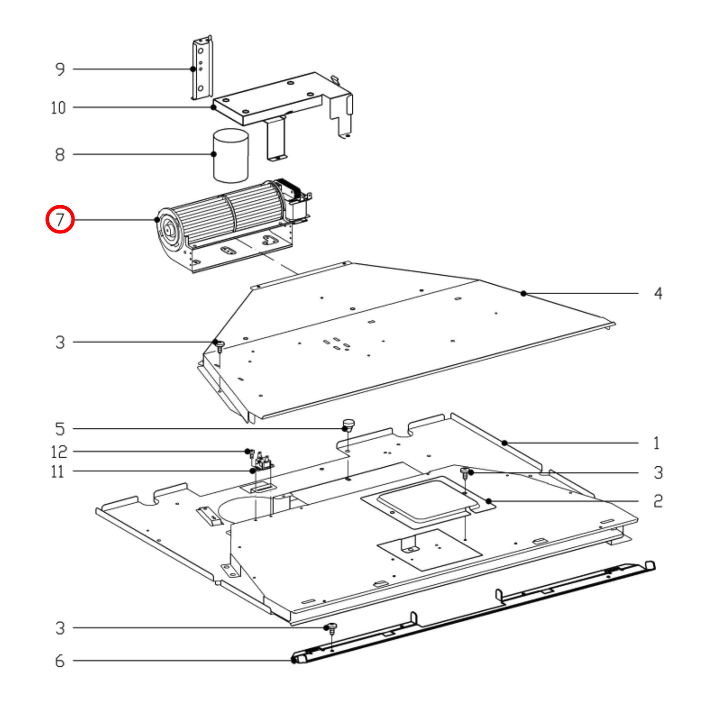 5079493 Miele Oven Cooling Fan - 5047461