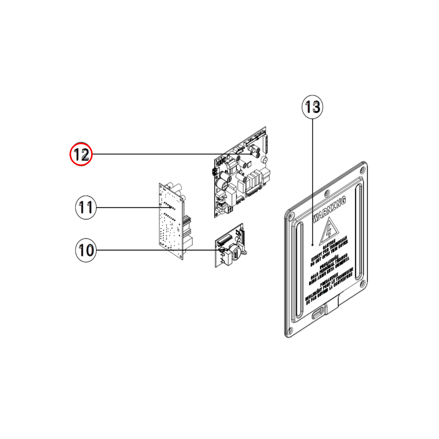 140074463443 Electrolux Fridge PCB EEF2600_Prog_Cob WH BC - A07446344
