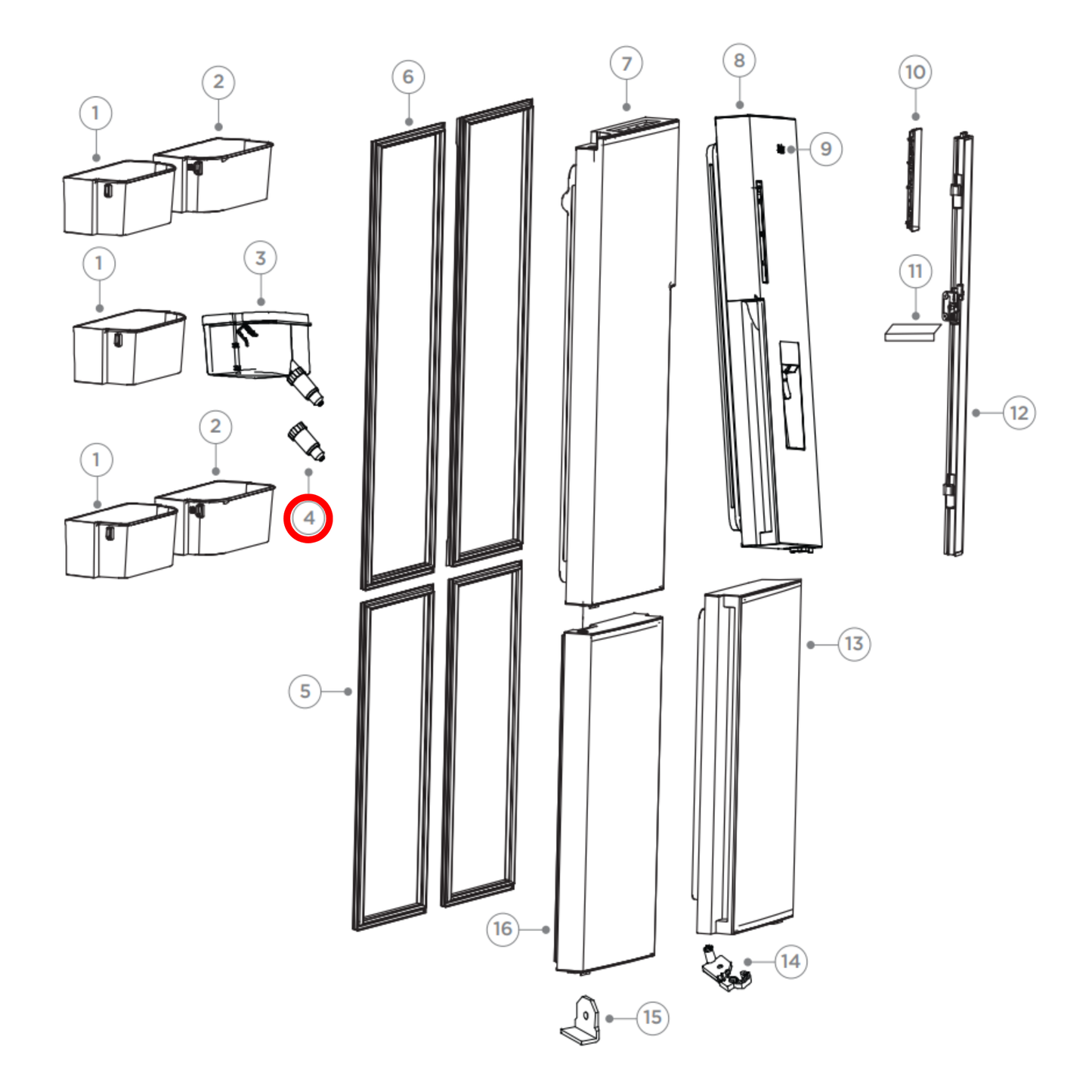 H0060849257 Haier Fridge Water Spout Dispenser Cock