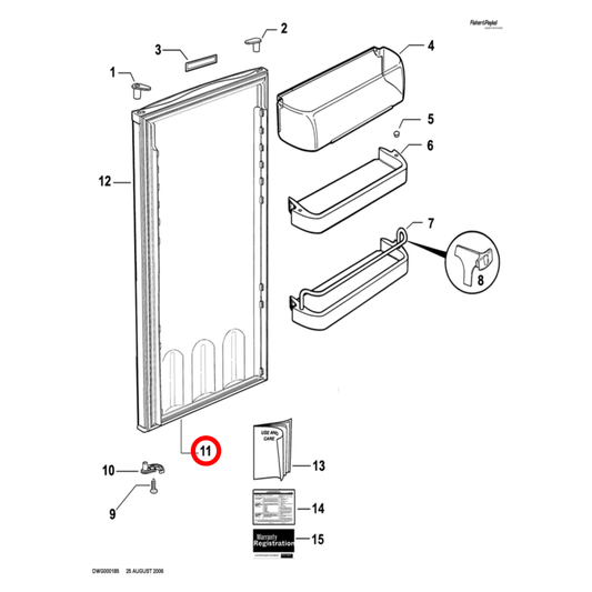 818940P Fisher & Paykel Fridge Door Seal