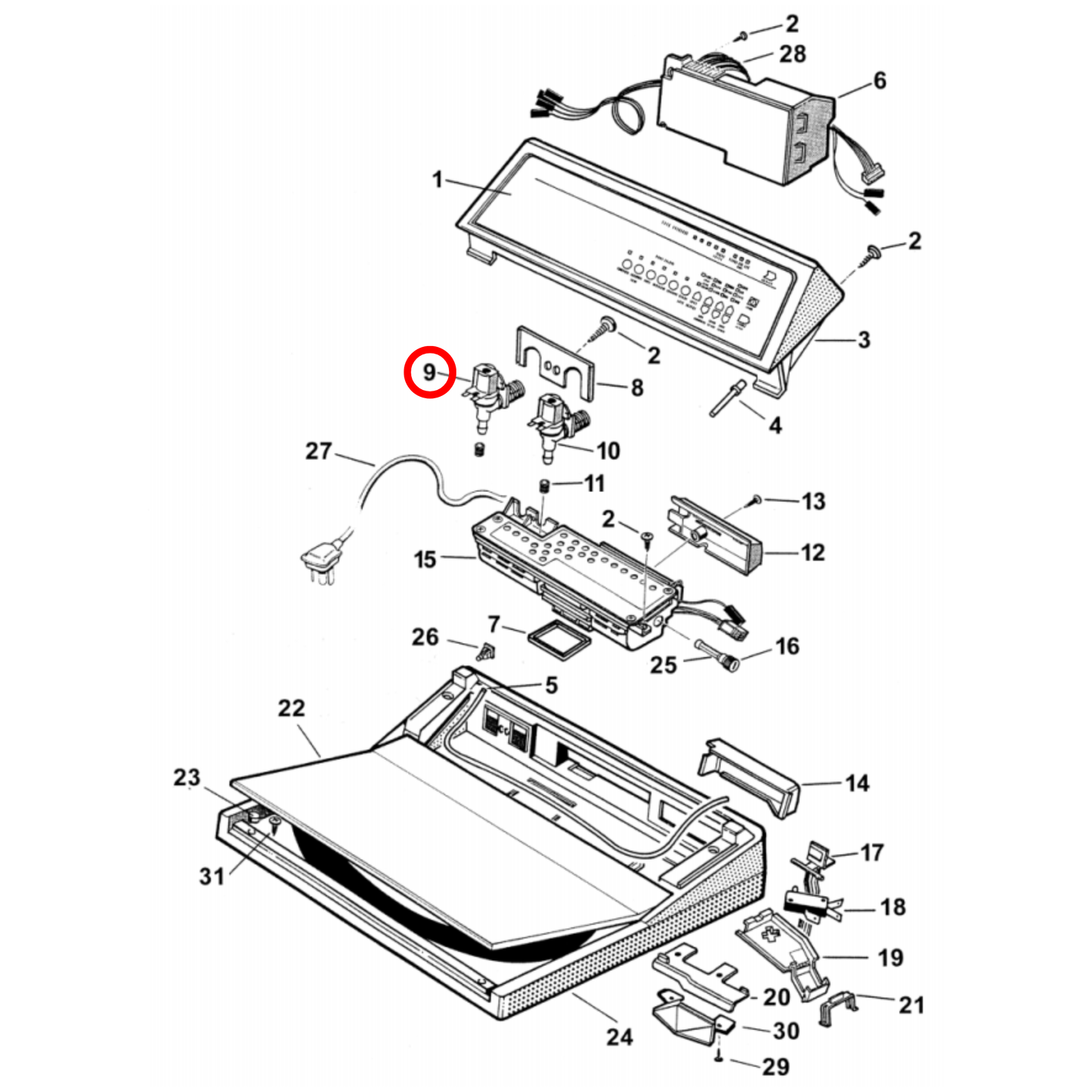 426143P Fisher & Paykel Washing Machine Cold Inlet Valve 12V