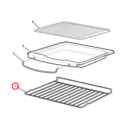 4055561528 Chef, Westinghouse Gas Oven Shelf - 0327001221
