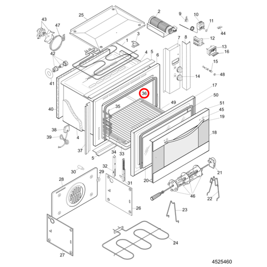 C00091946 Ariston Oven Door Seal - 482000022767