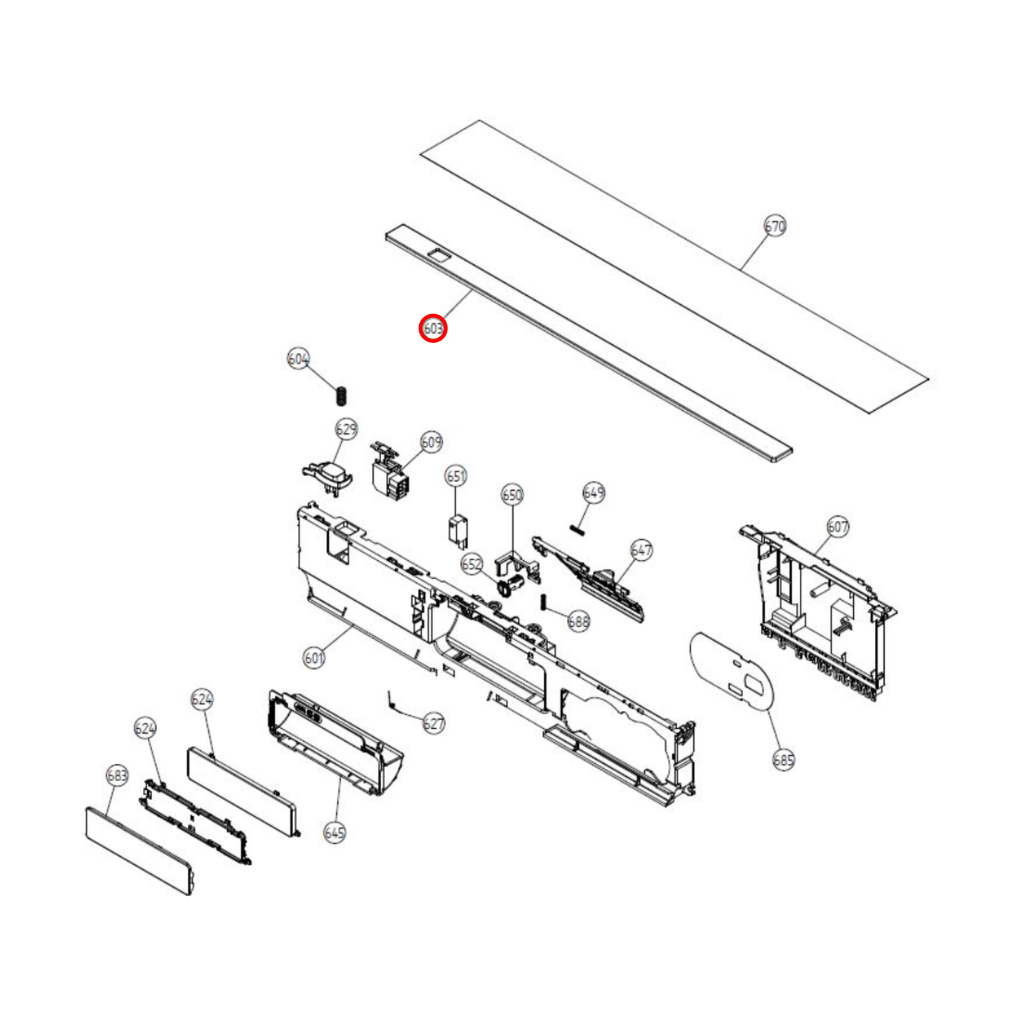 432186 Asko Dishwasher Cover Ask 90.1 30PT Sign EN