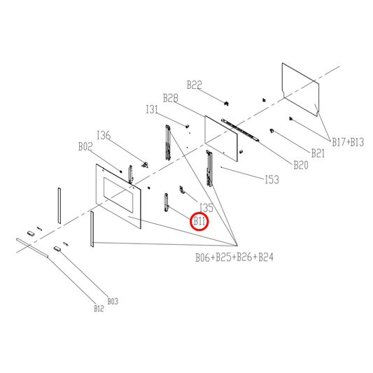 12971100000870 Arc, Euro Oven Door Hinges