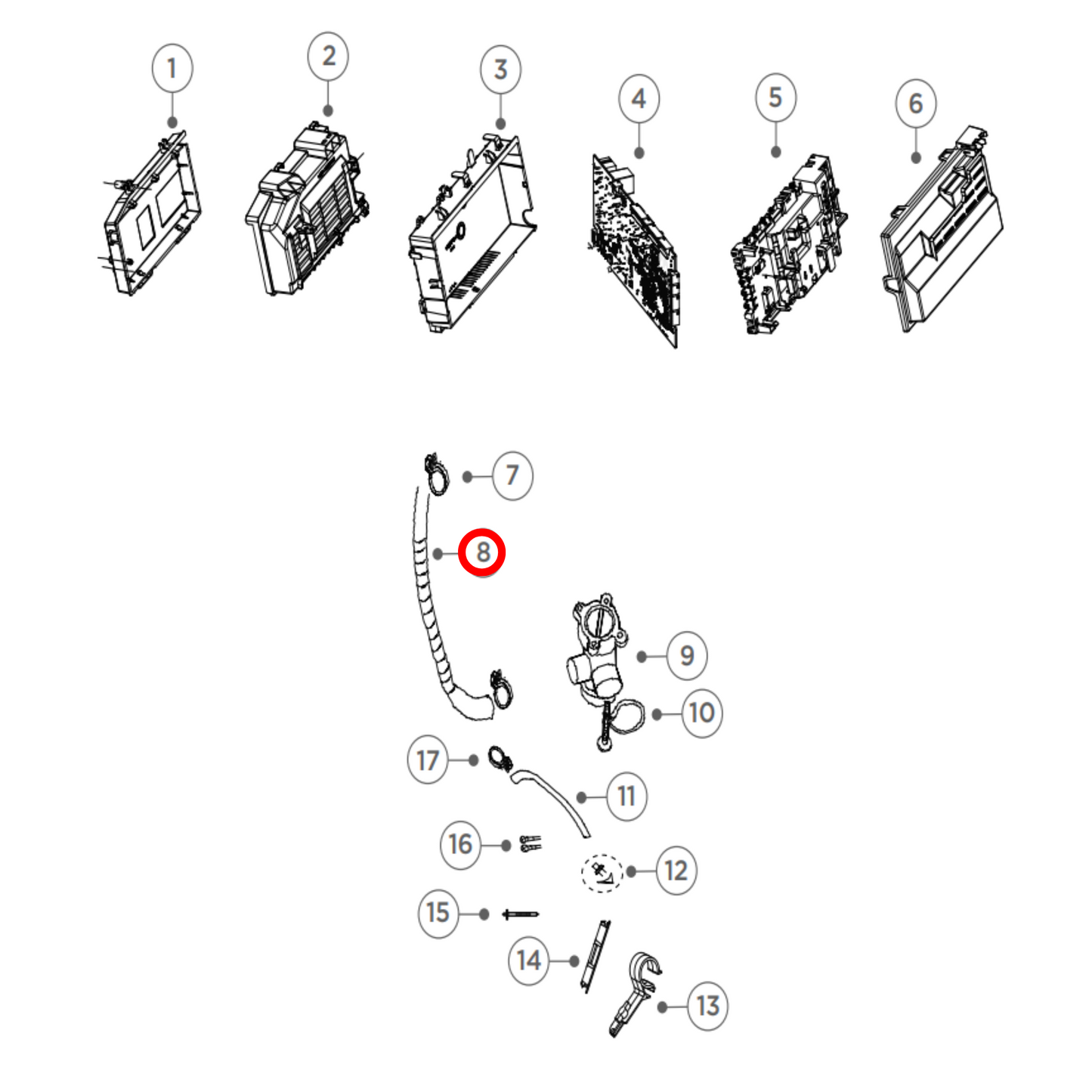 H0020300148F Haier Front Load Washing Machine Drain Hose