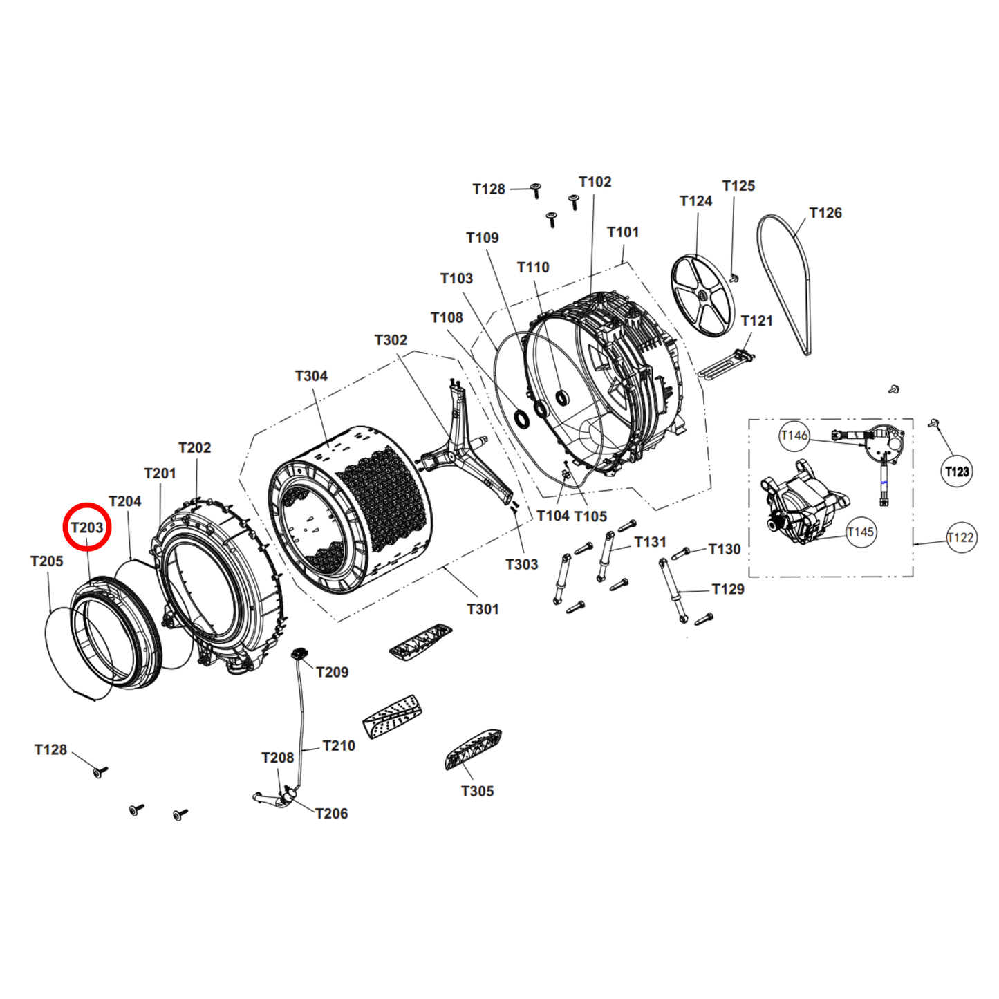 K2228093 Hisense Washing Machine Door Seal