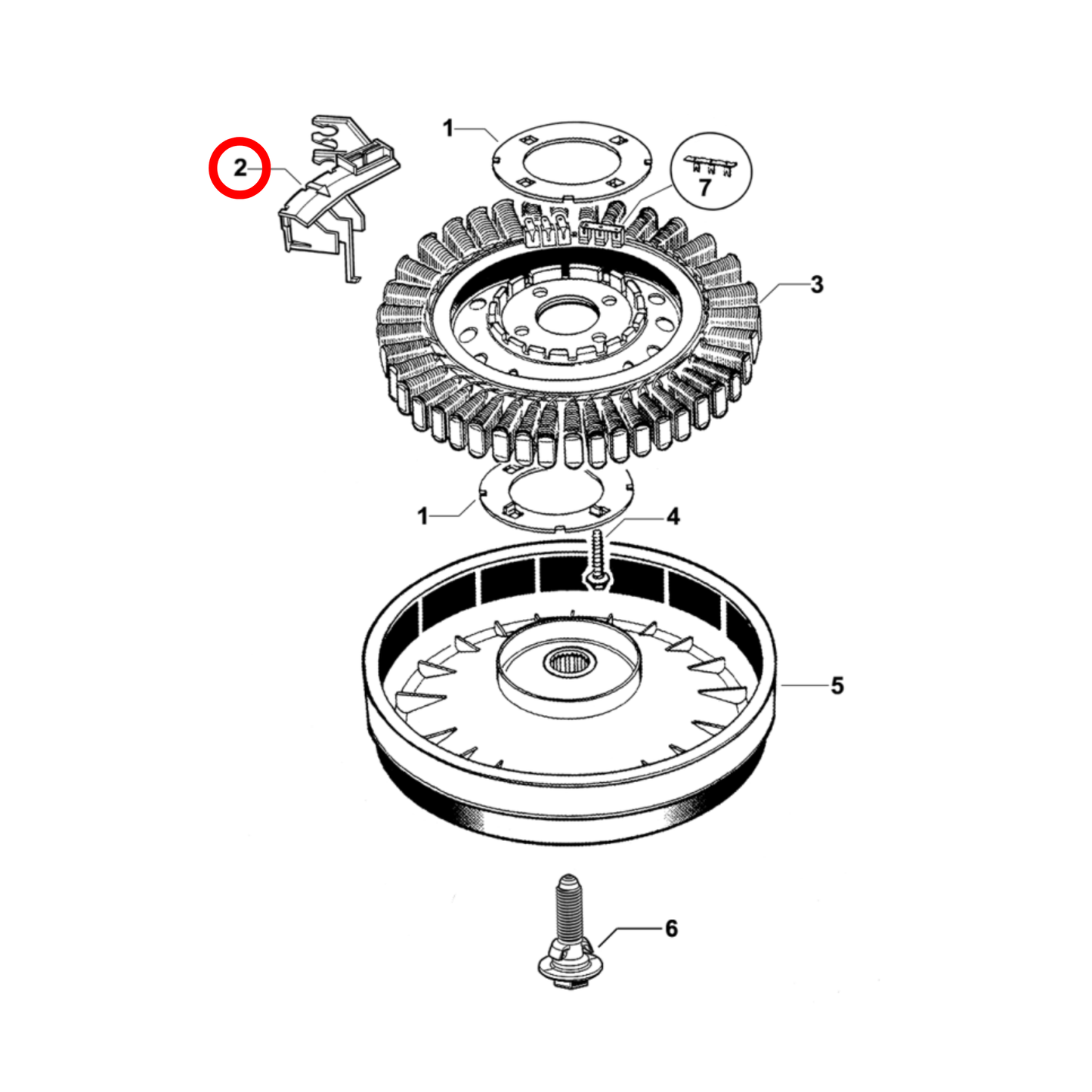 420296P Fisher & Paykel Top Load Washing Machine Rotor Motor Position Sensor Board - 425221P, FP014B