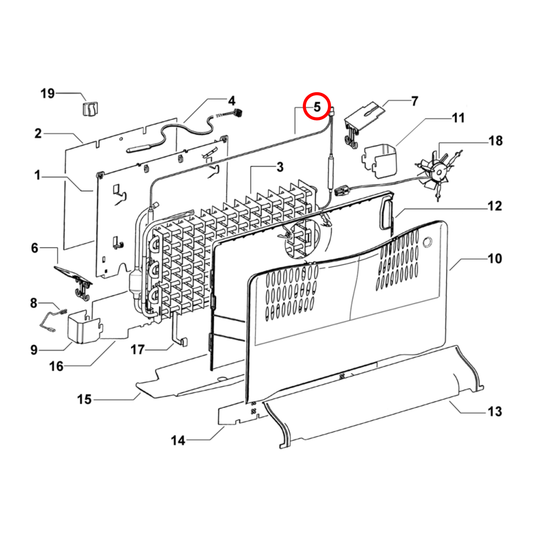 821730P Fisher & Paykel Fridge Defrost Heater Element Kit - 818975P