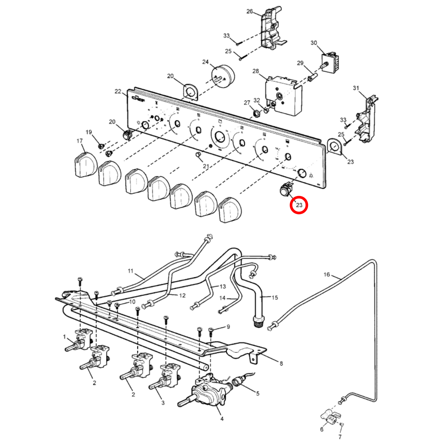 85806091004042 Chef, Westinghouse Oven Momentary Switch Kit - 0609100404
