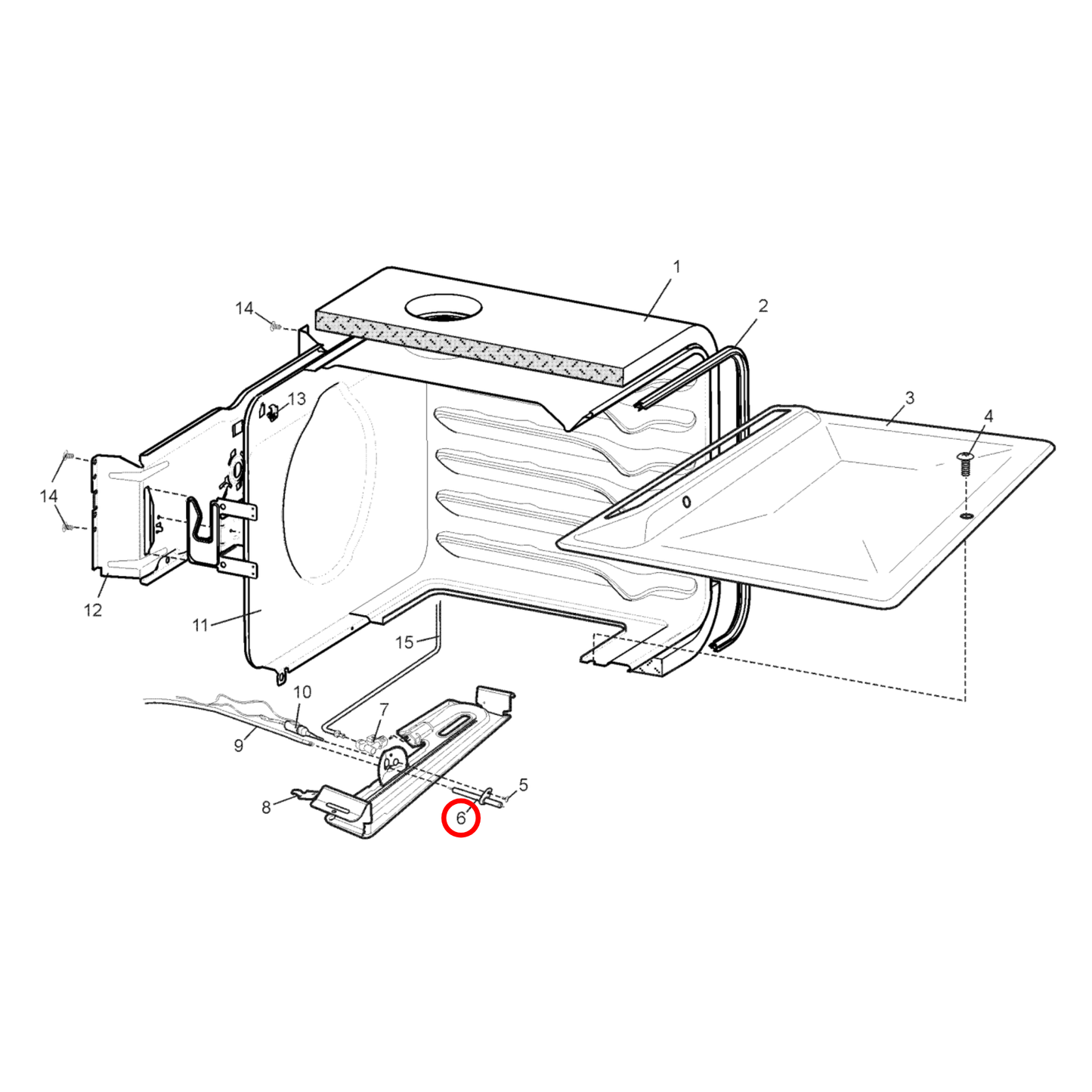 4055563334 Chef, Westinghouse Oven Grill Spark Plug Gas Igniter - 0049001192