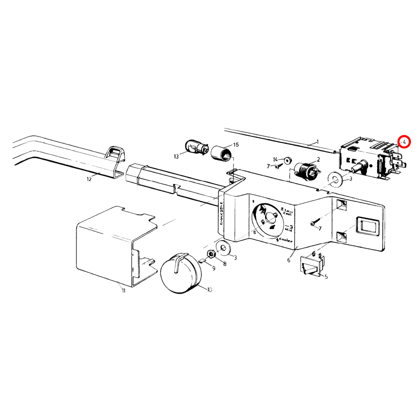 85814131414 Kelvinator, Westinghouse Fridge Thermostat Control - 1413141