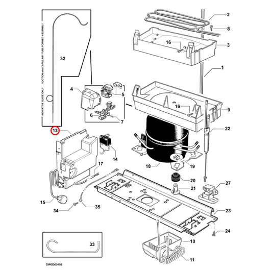 847189P Fisher & Paykel Fridge PCB Board - 845539P, 814795P