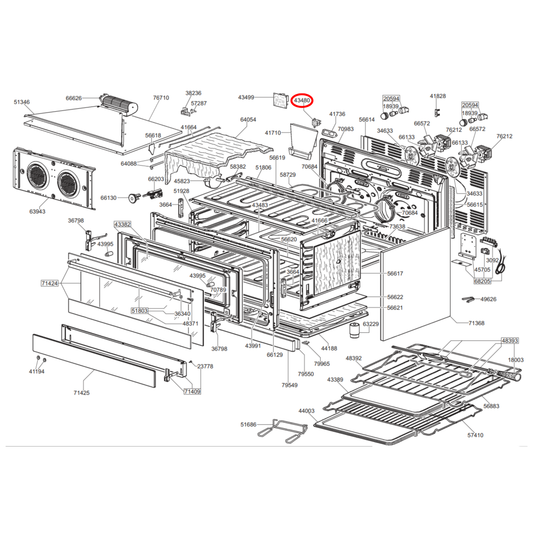 818730640 Omega, Smeg Oven Over Temperature Cut Out 180C