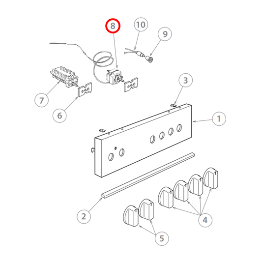 573665 Delonghi, Fisher & Paykel Cooktop Thermostat