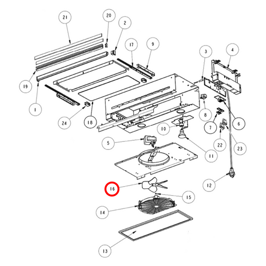 R102283 Fisher & Paykel Rangehood Fan Blade