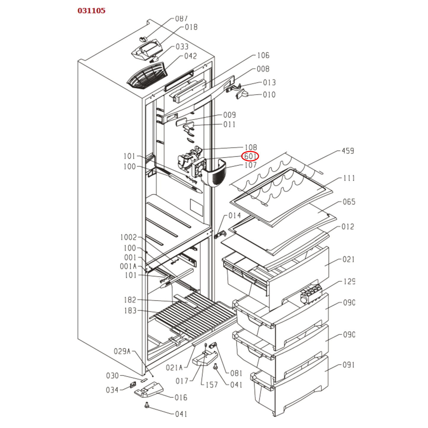 446651 Asko, Gorenje Fridge Fan DFB922512L