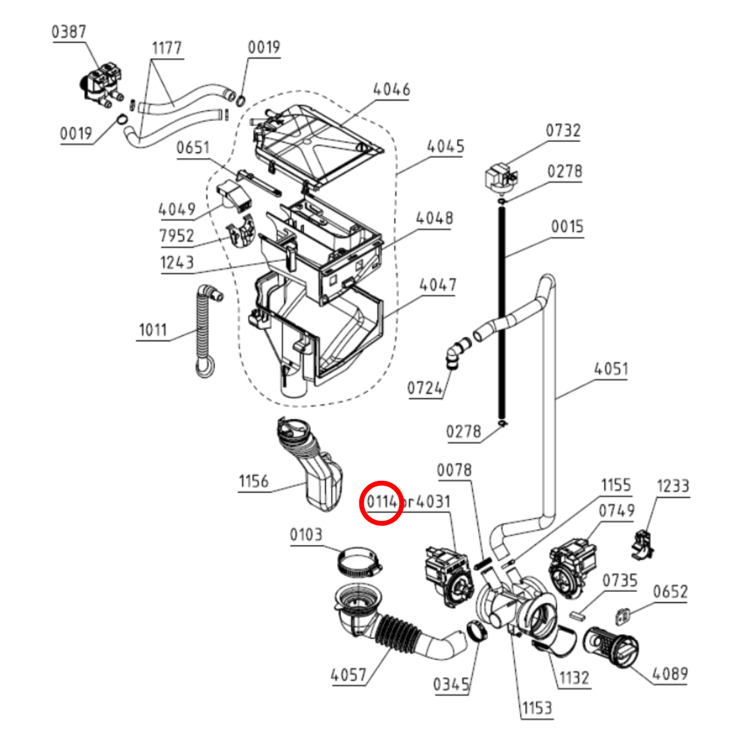G629242 Hisense Washing Machine Drain Pump Assembly - 629242