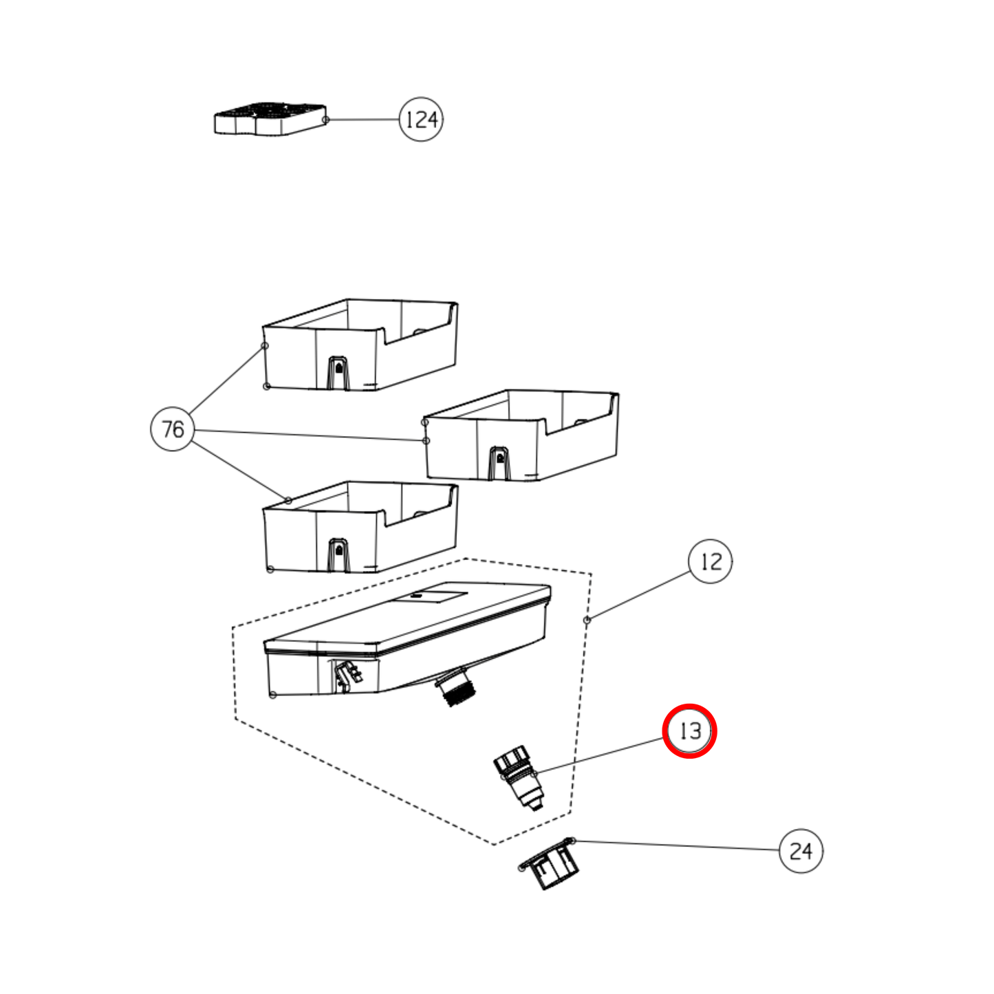 K1512999 Hisense Fridge Water Tank Dispenser Cock