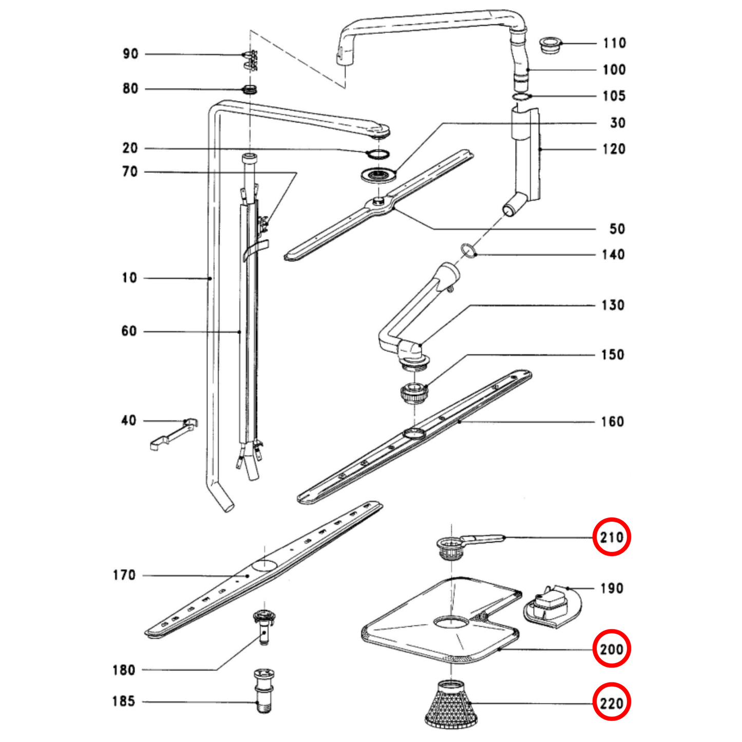 05635931 Miele Dishwasher Filter Set - 5635930