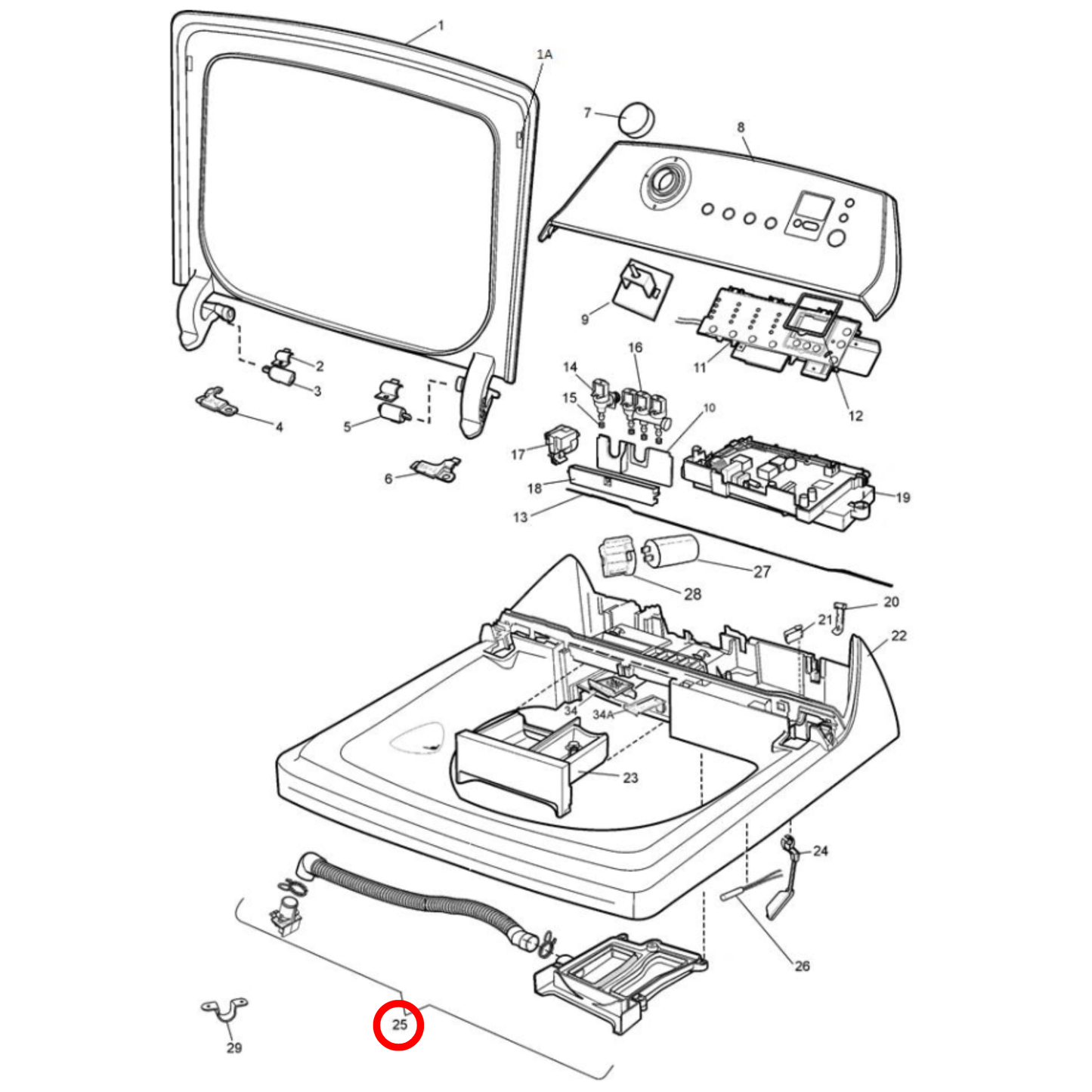 140037132093 Simpson Washing Machine Detergent Housing Assembly - A03713209