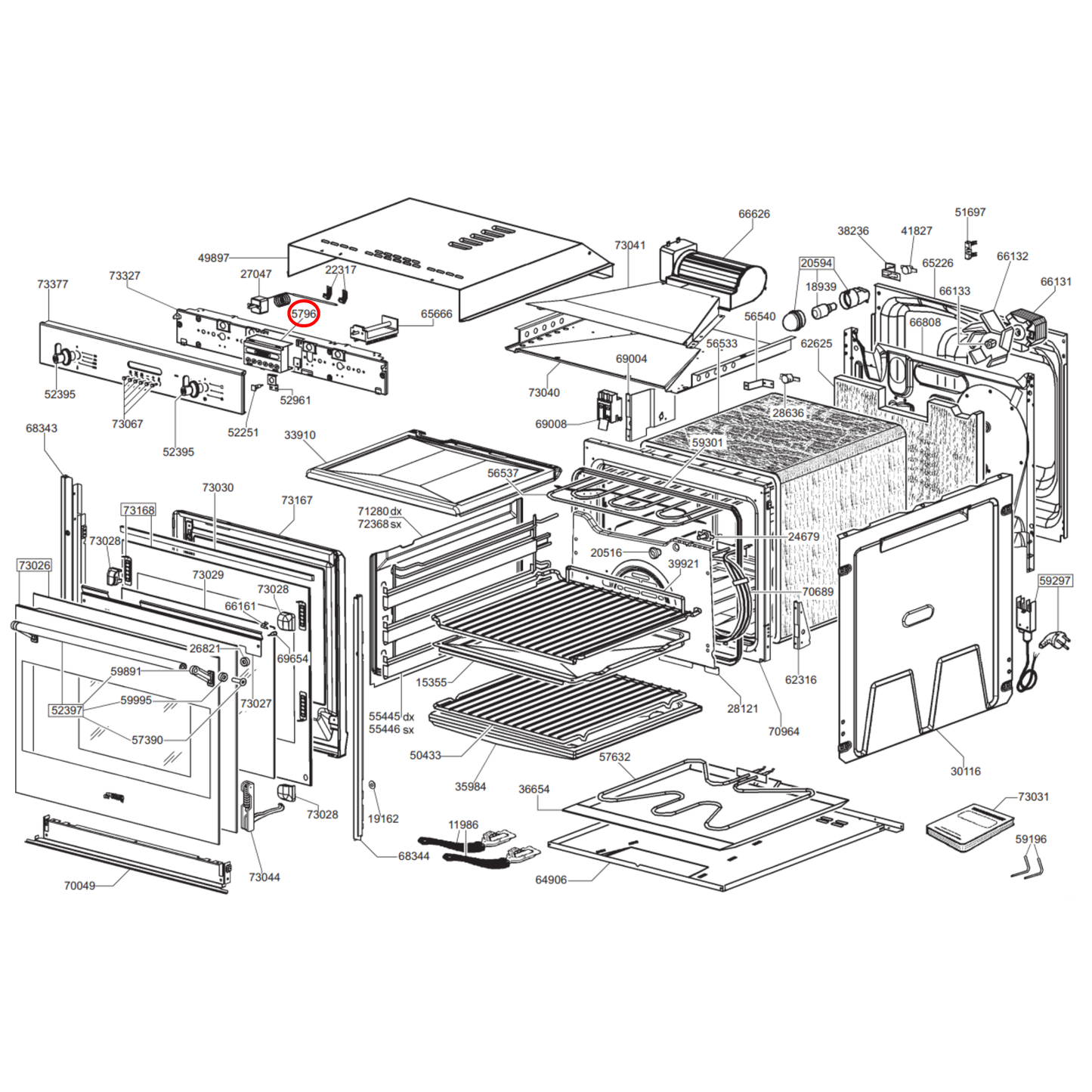 816291324 Smeg Oven Clock Timer - 816291219, EL144301