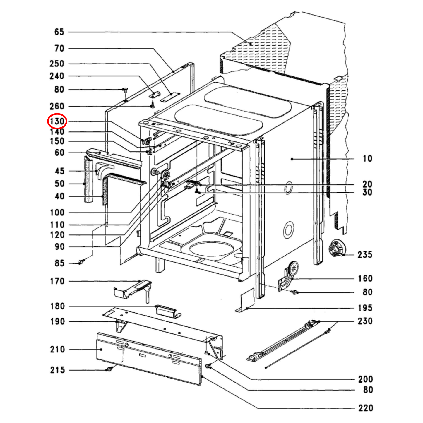 7649011 Miele Dishwasher Upper Rack Wheel - 3176420