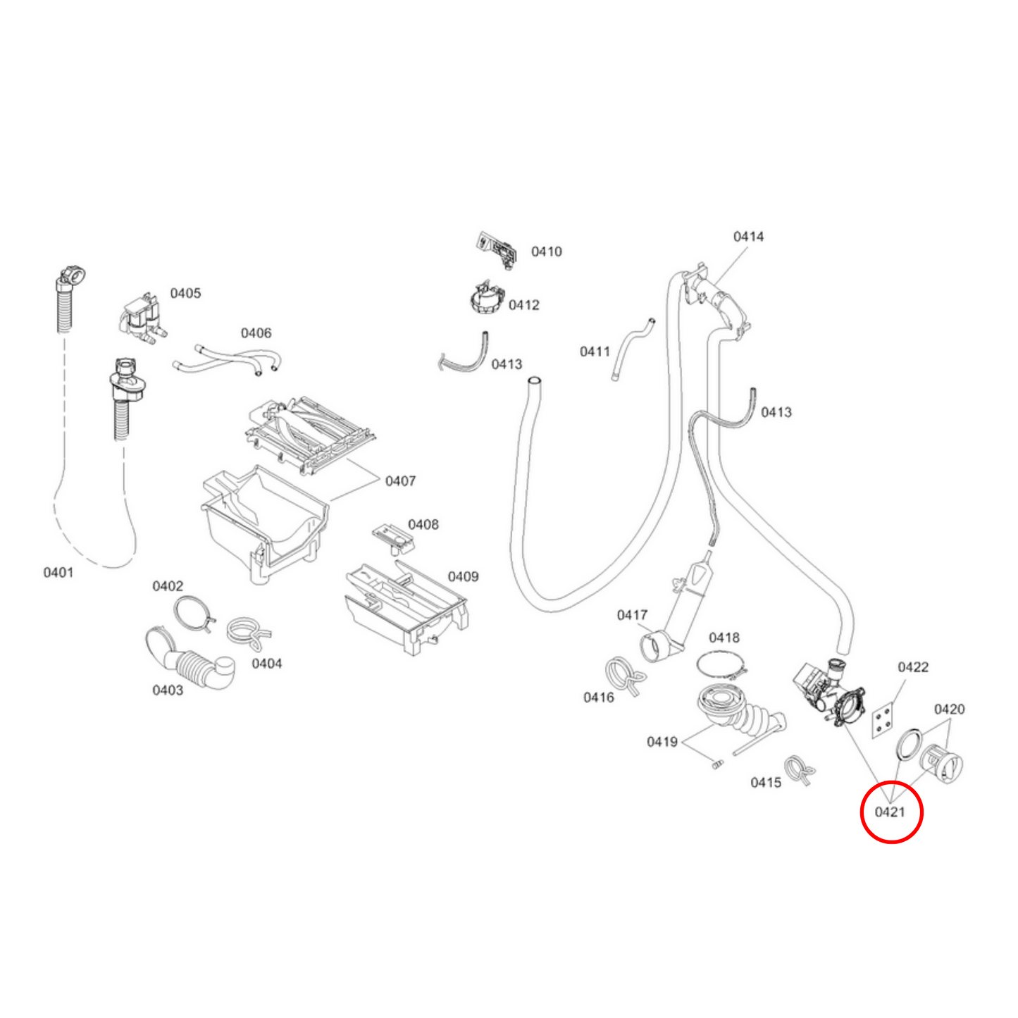 00145093 Bosch, Siemens Washing Machine Drain Pump With Filter - 00145777