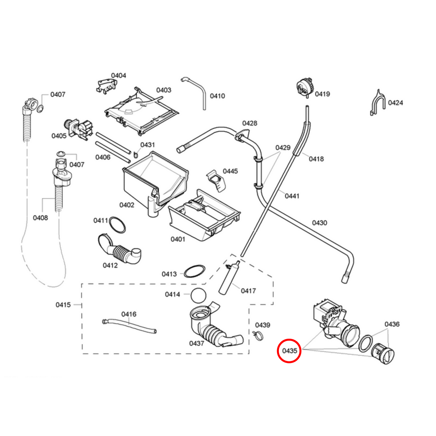 00145787 Bosch Washing Machine Drain Pump - 00145414