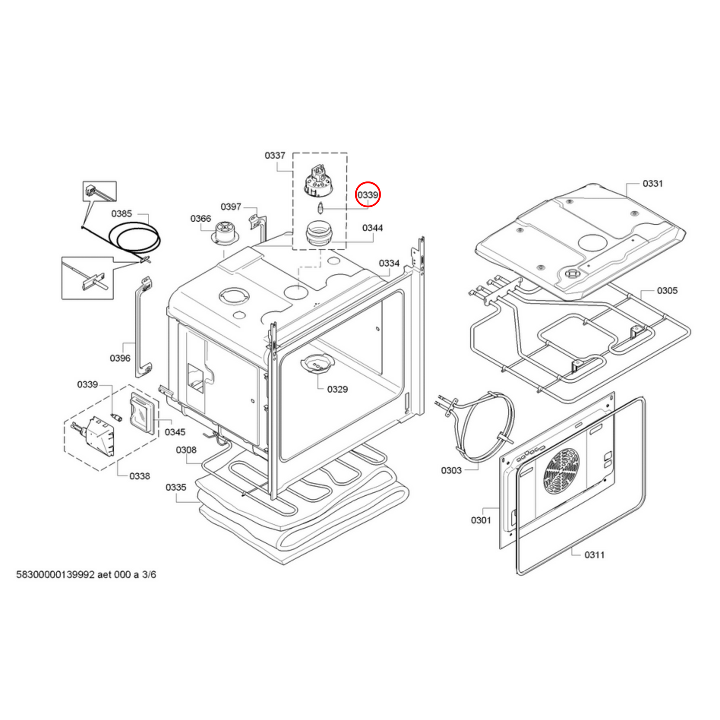 00607291 Bosch Oven Halogen Lamp 25W G9 300C - 10035775
