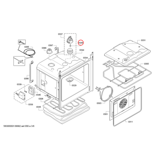 00607291 Bosch Oven Halogen Lamp 25W G9 300C - 10035775