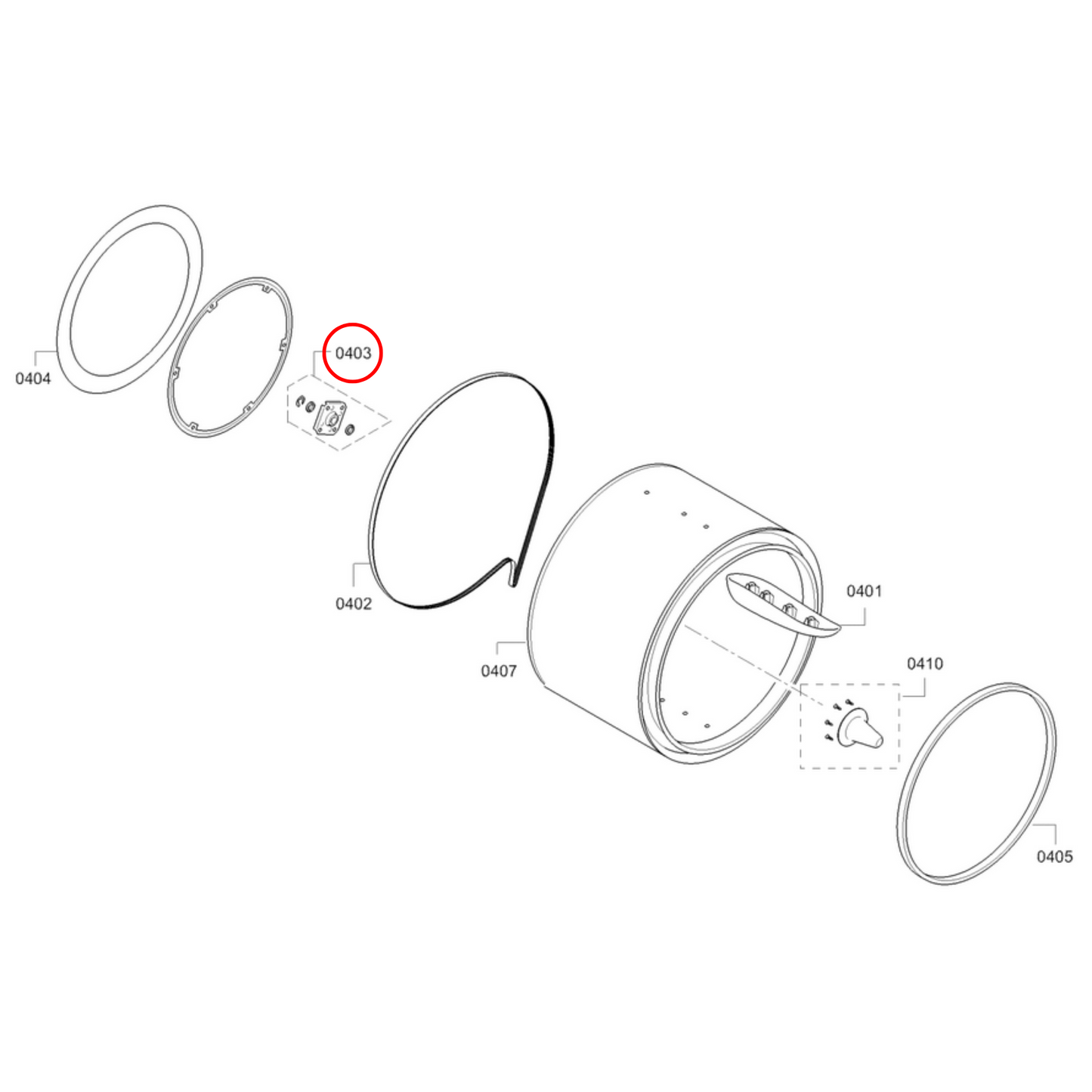 00618931 Bosch Dryer Bearing Complete - 00616614