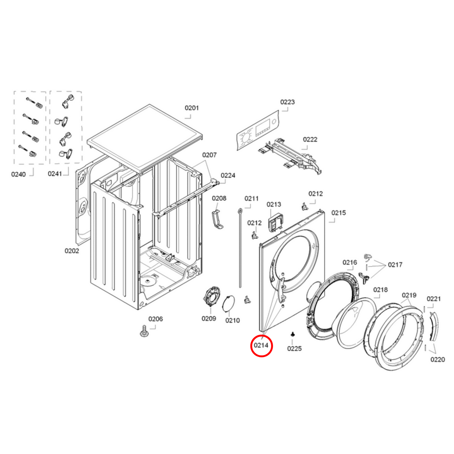 00624339 Bosch Washing Machine Door Hinge