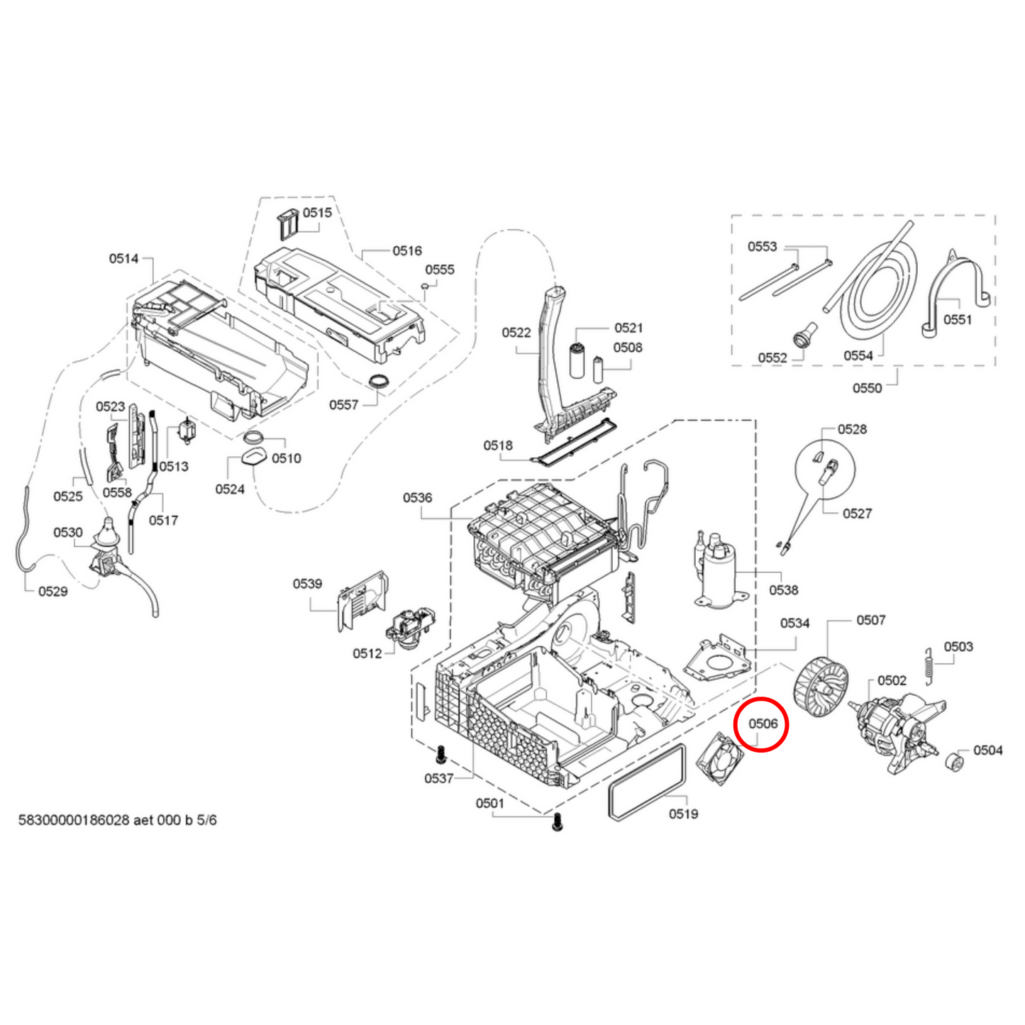 00646563 Bosch Dryer Fan Ventilator