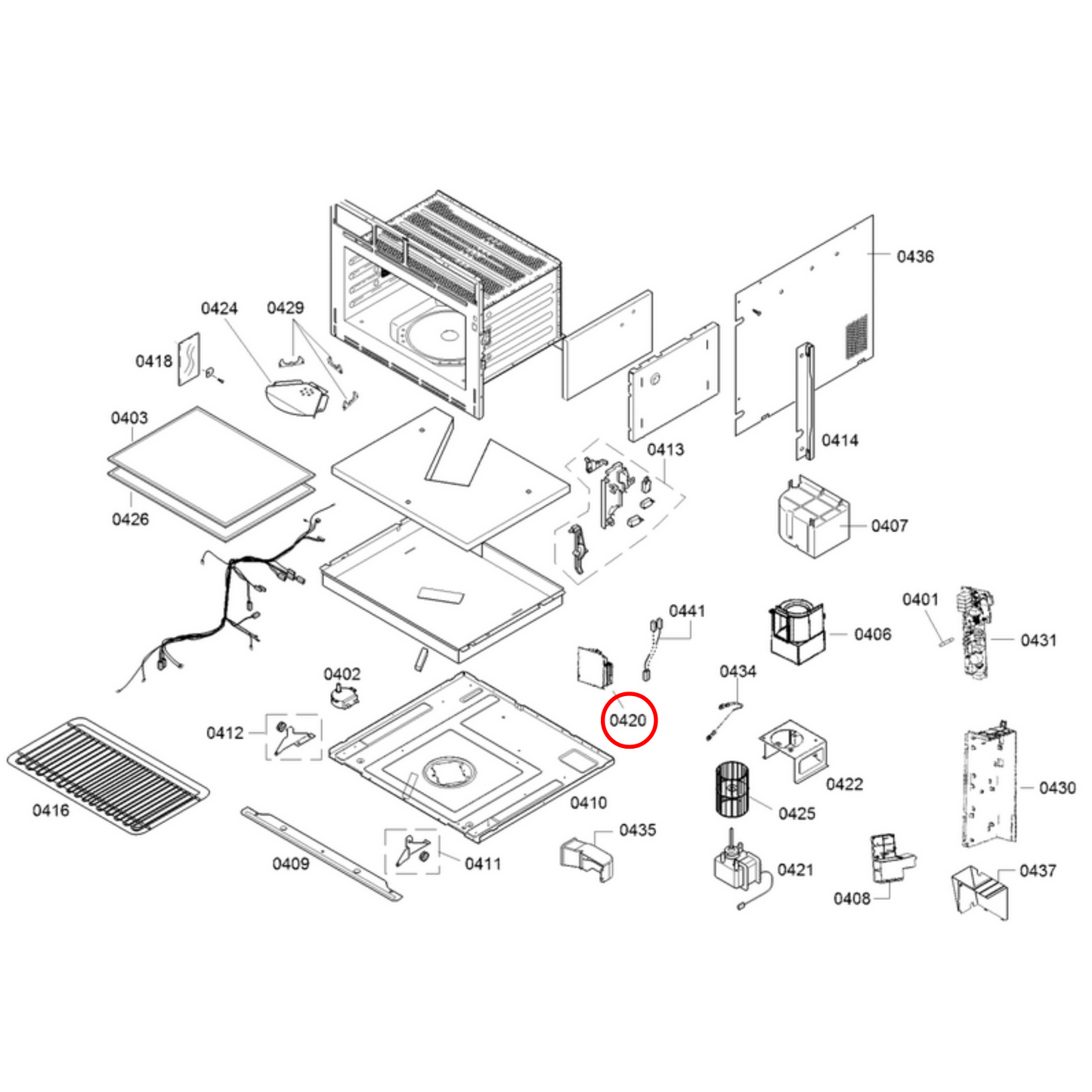 00647895 Bosch Microwave Inverter PCB - 00642714