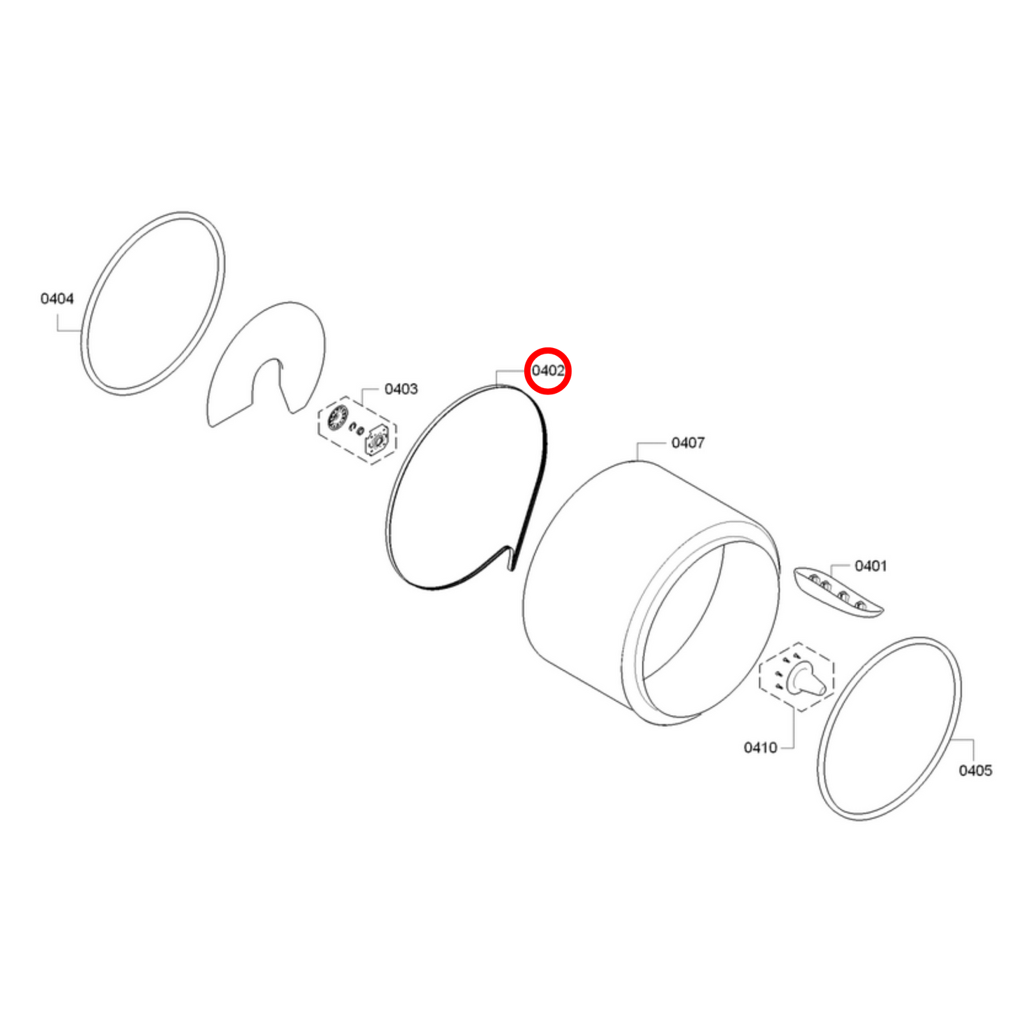 00649054 Bosch Dryer Drum Belt 7PH1980