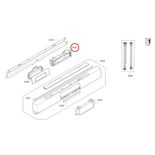 00658327 Bosch Dishwasher Power Supply PCB Control Module - 00645263