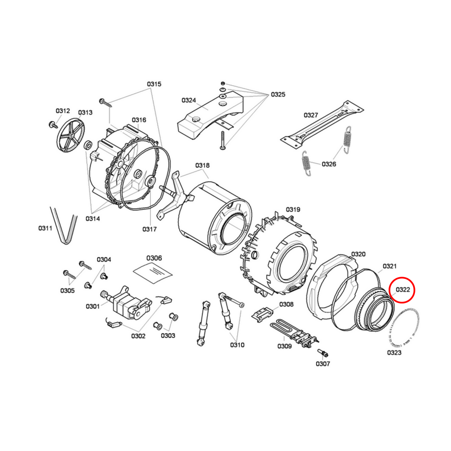 00361127 Bosch Washing Machine Door Seal - 00706276