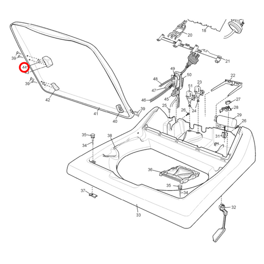 4055946398 Simpson Washing Machine Lid Magnet - 0626200003