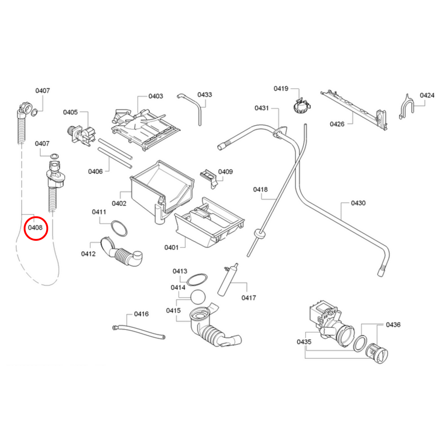 11045139 Bosch Washing Machine AquaStop Valve Inlet Hose 1.5M - 11007861