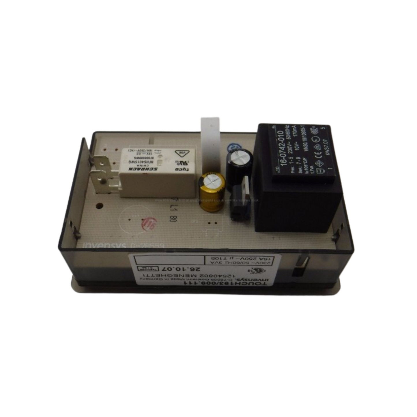 12540802 Euro, Omega Oven Touch Control Timer Clock