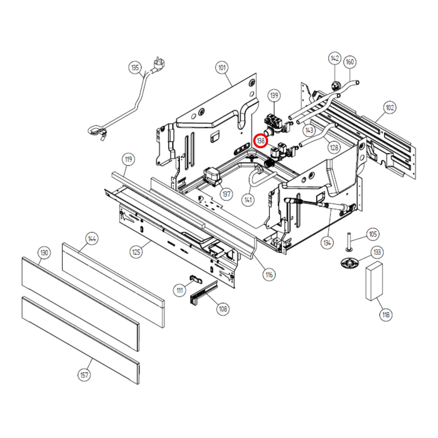 228283 Asko Dishwasher Water Inlet Valve