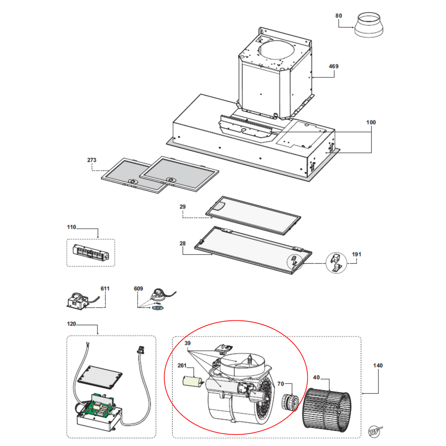 258691 Asko Rangehood Carbon Filters