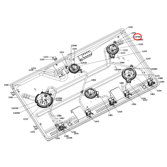 272824 Asko Cooktop Stove Sparking Plug L600 - 272822