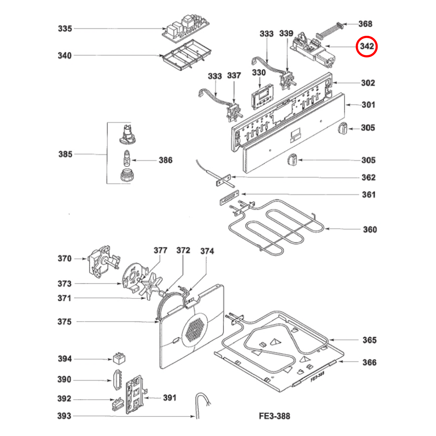 252498 Asko Oven Door Lock