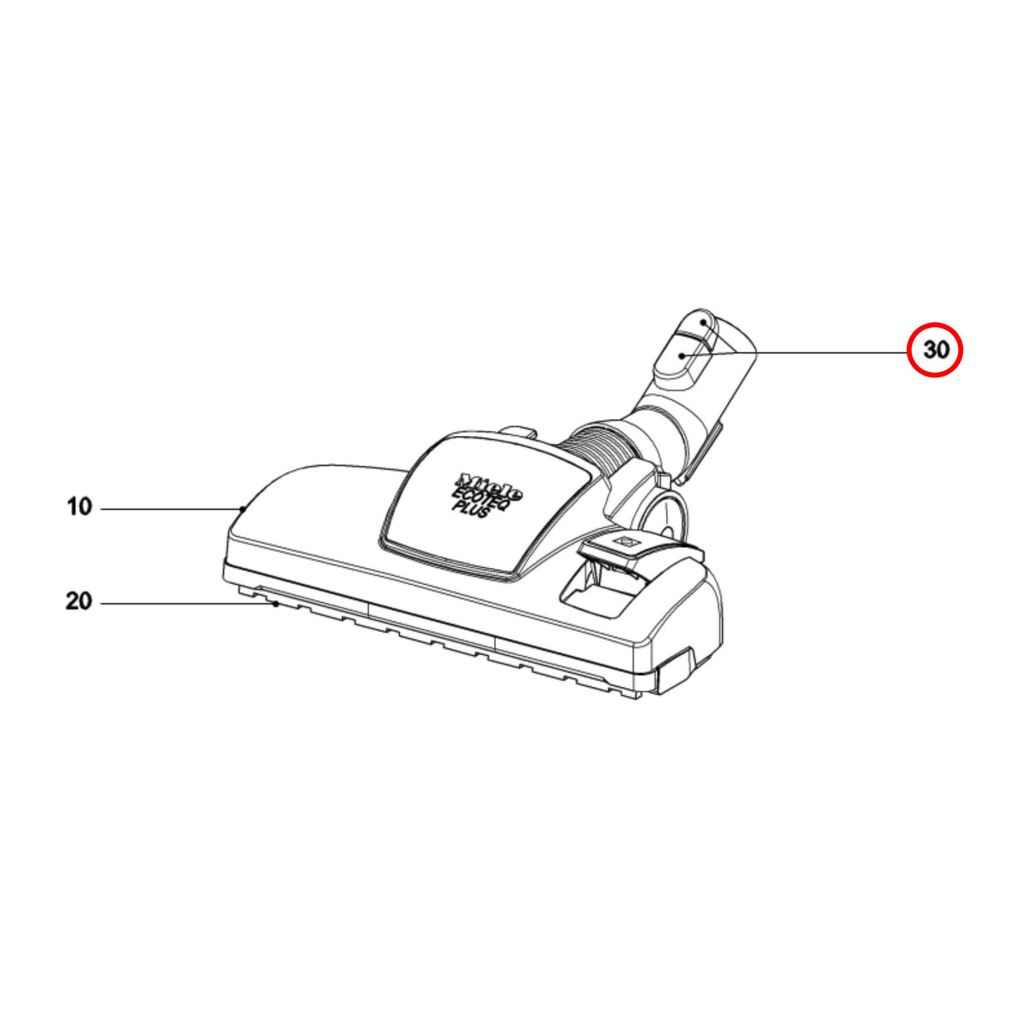 10367800 Miele Vacuum Cleaner Floor Nozzle