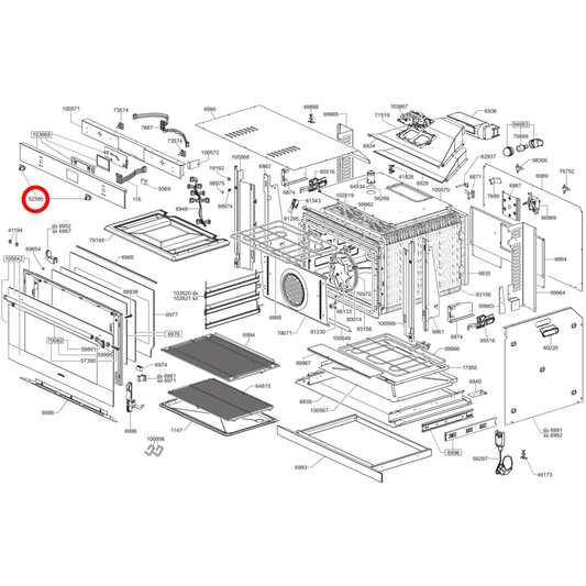 694975050 Smeg Oven Control Knob