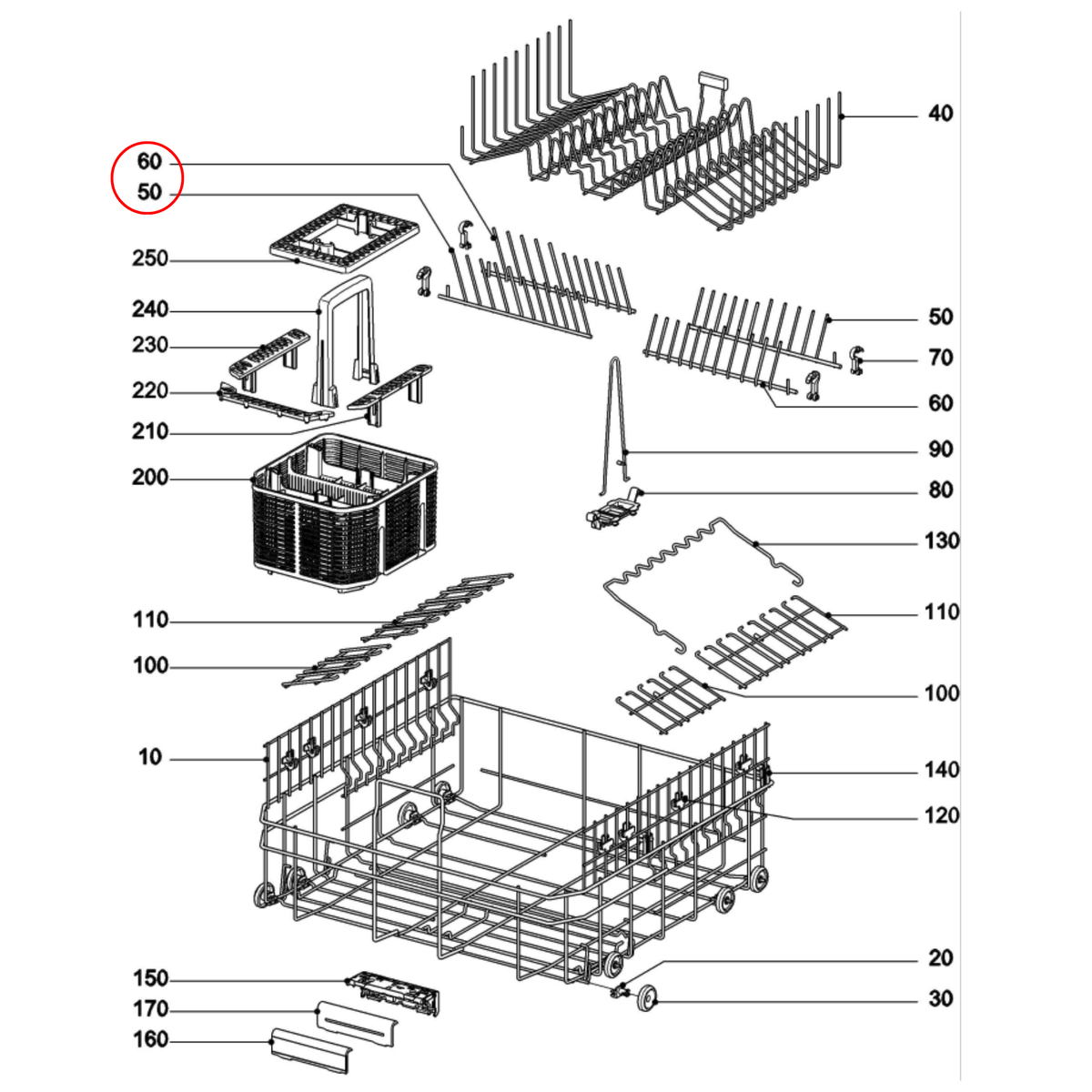 12686880 Miele Dishwasher Crock Insert Pack Of 2 - 7506610