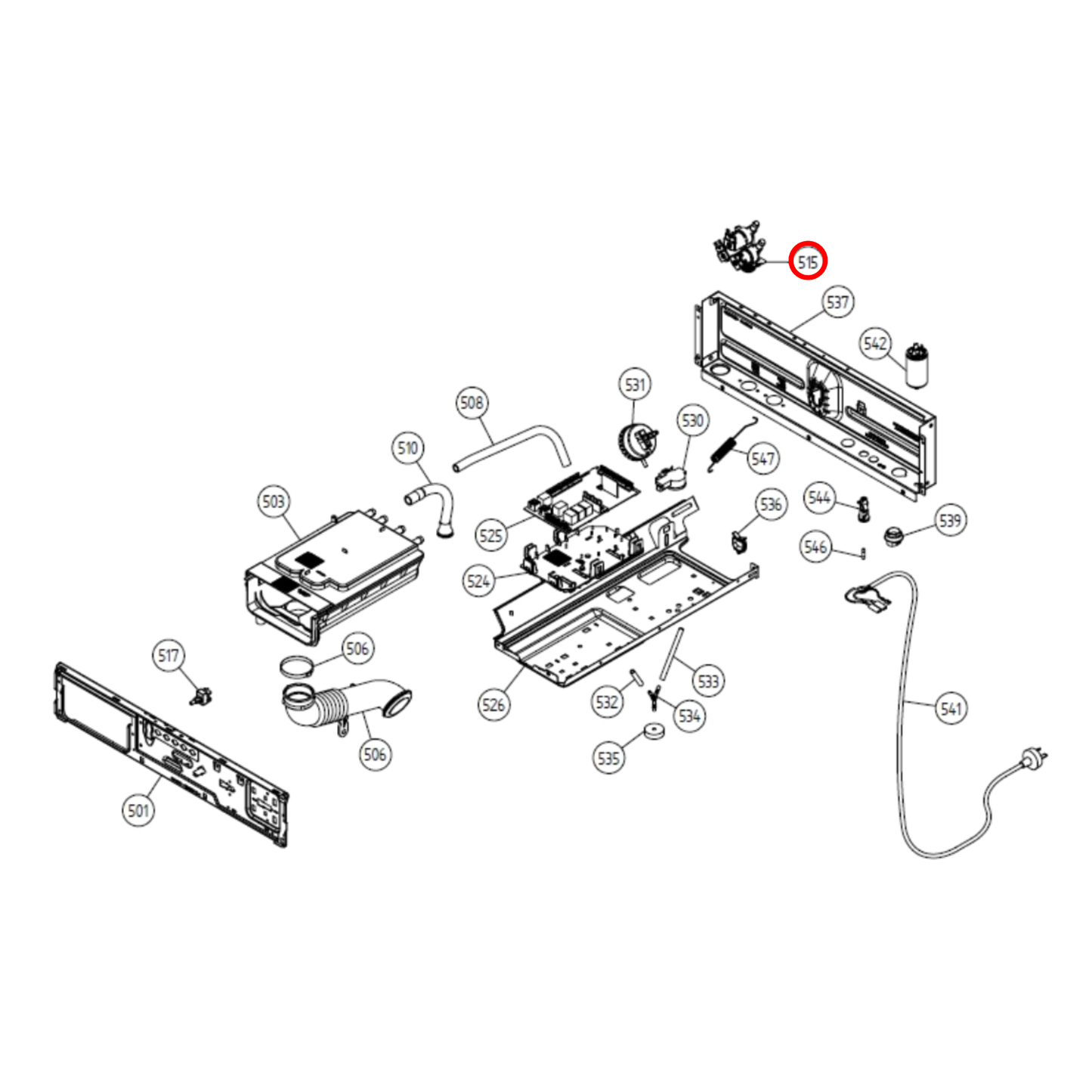 251801 Asko Washing Machine 3 Way Inlet Valve