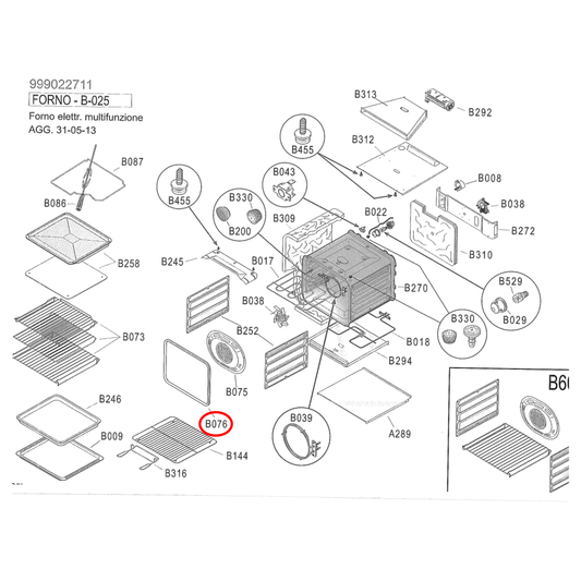 420073600 IAG, Technika Oven Door Seal - 420069700
